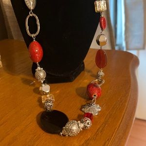 Premier jewelry necklace , rich tones